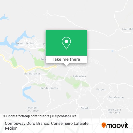Compuway Ouro Branco map