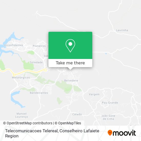 Telecomunicacoes Telereal map