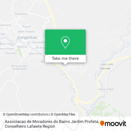 Associacao de Moradores do Bairro Jardim Profeta map