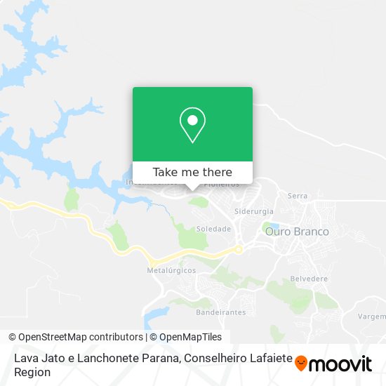 Mapa Lava Jato e Lanchonete Parana