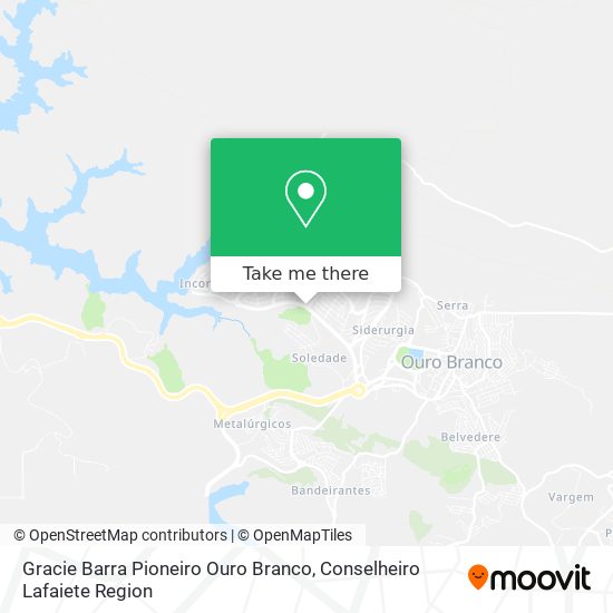 Gracie Barra Pioneiro Ouro Branco map