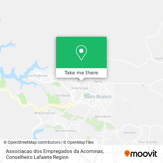 Mapa Associacao dos Empregados da Acominas