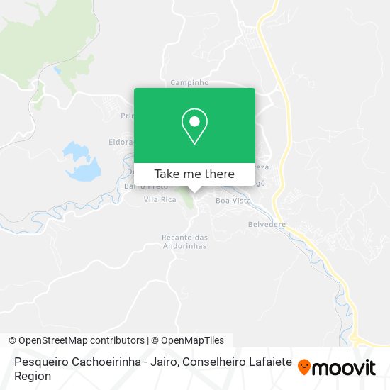 Pesqueiro Cachoeirinha - Jairo map