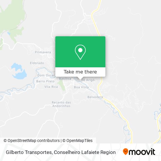 Gilberto Transportes map