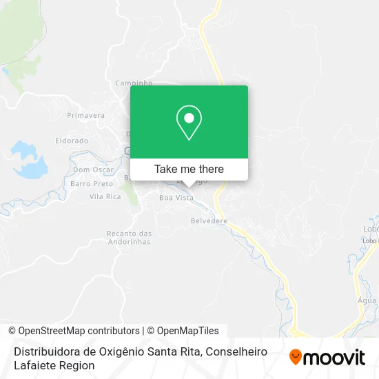 Distribuidora de Oxigênio Santa Rita map