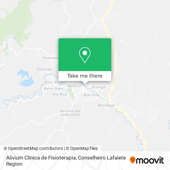 Alivium Clínica de Fisioterapia map