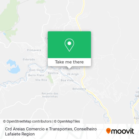 Crd Areias Comercio e Transportes map