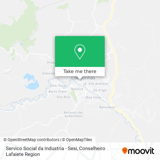 Servico Social da Industria - Sesi map