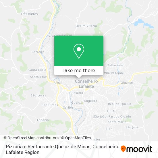 Pizzaria e Restaurante Queluz de Minas map
