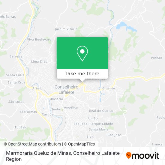 Marmoraria Queluz de Minas map