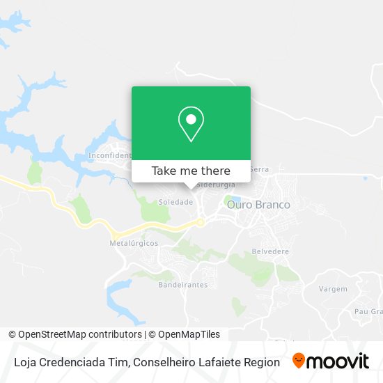 Loja Credenciada Tim map