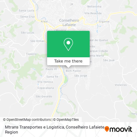 Mapa Mtrans Transportes e Logistica