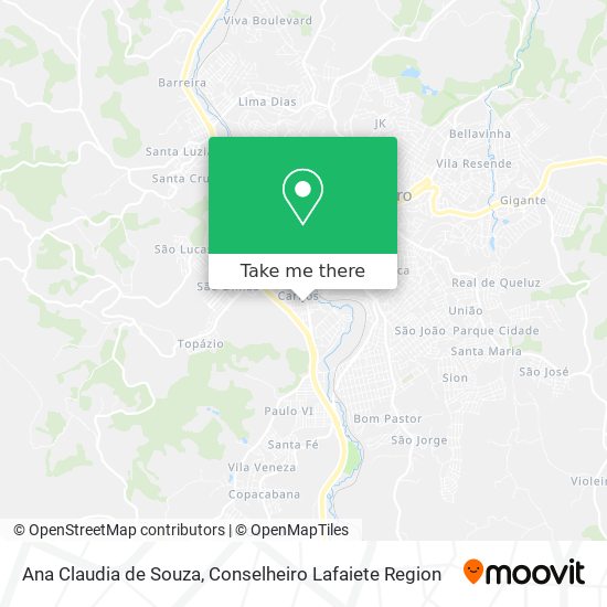 Ana Claudia de Souza map