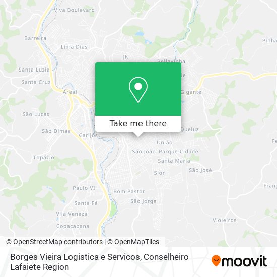 Borges Vieira Logistica e Servicos map