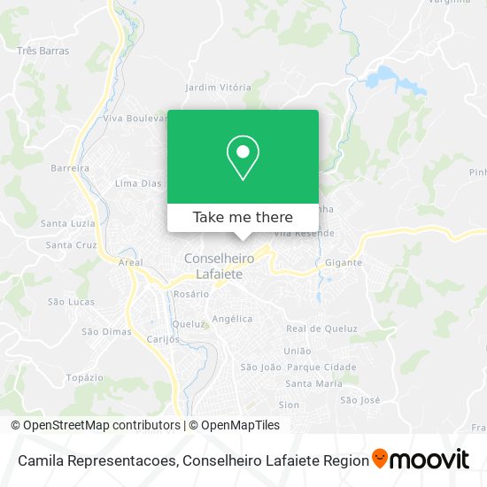 Camila Representacoes map