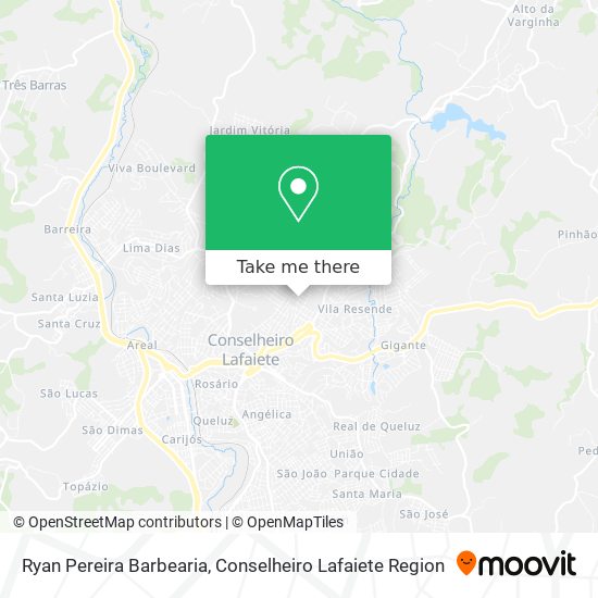 Ryan Pereira Barbearia map