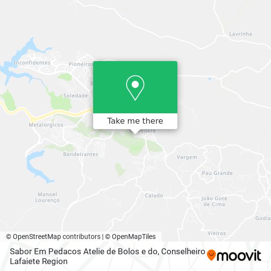 Mapa Sabor Em Pedacos Atelie de Bolos e do