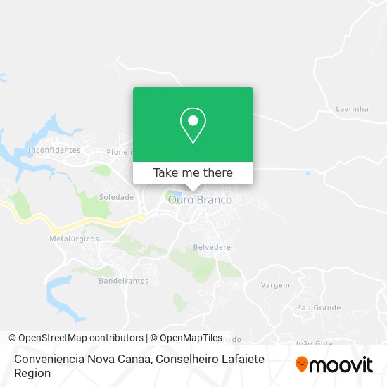 Conveniencia Nova Canaa map