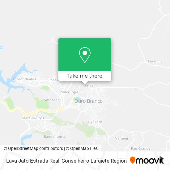 Mapa Lava Jato Estrada Real
