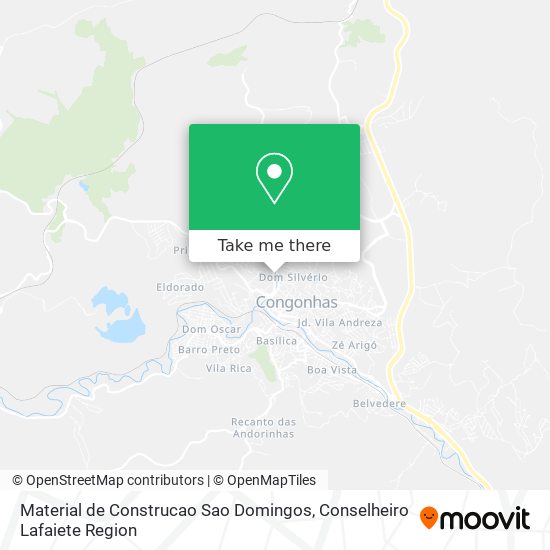 Mapa Material de Construcao Sao Domingos