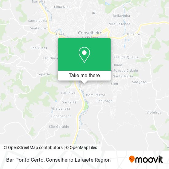 Bar Ponto Certo map