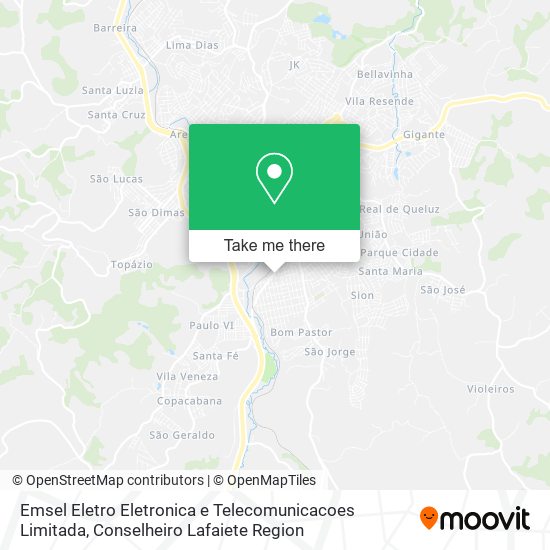 Emsel Eletro Eletronica e Telecomunicacoes Limitada map
