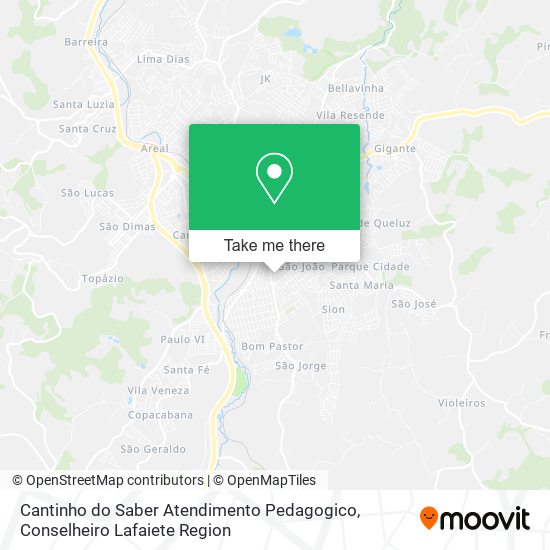 Cantinho do Saber Atendimento Pedagogico map