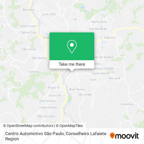 Centro Automotivo São Paulo map