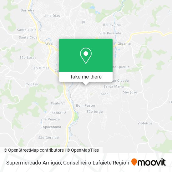 Supermercado Amigão map