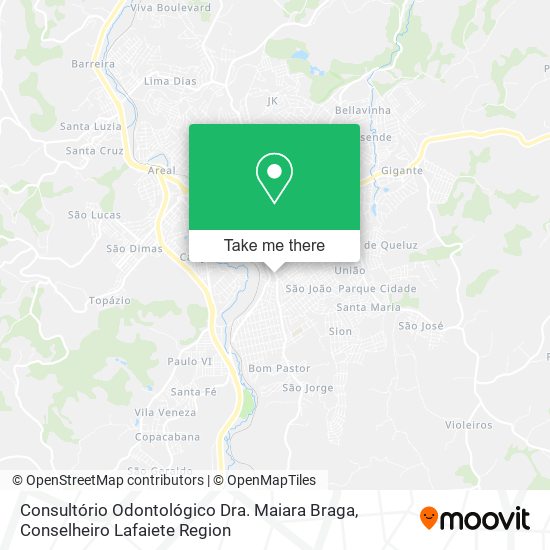 Mapa Consultório Odontológico Dra. Maiara Braga