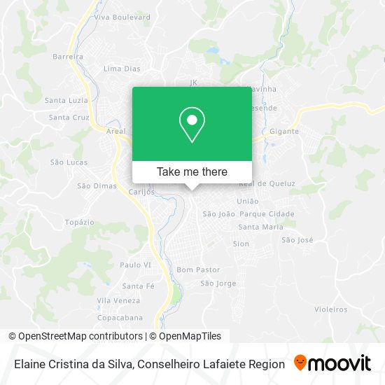 Elaine Cristina da Silva map