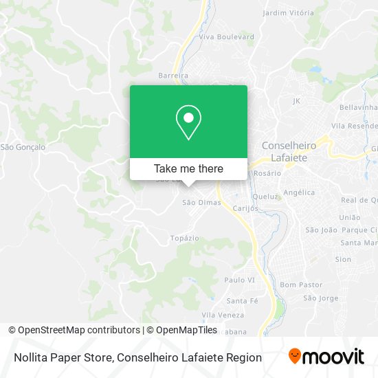 Nollita Paper Store map