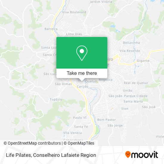 Life Pilates map