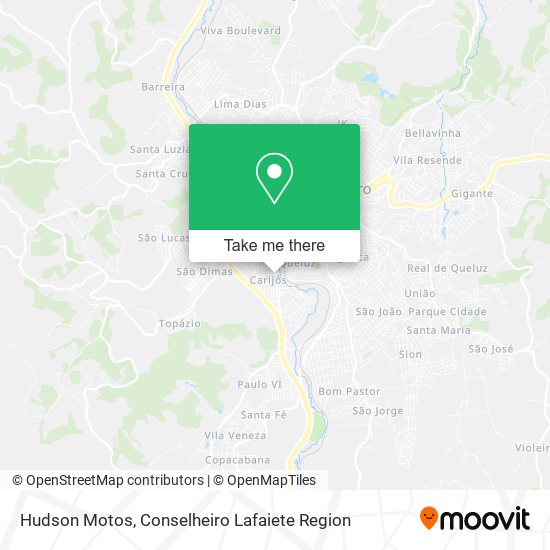Hudson Motos map