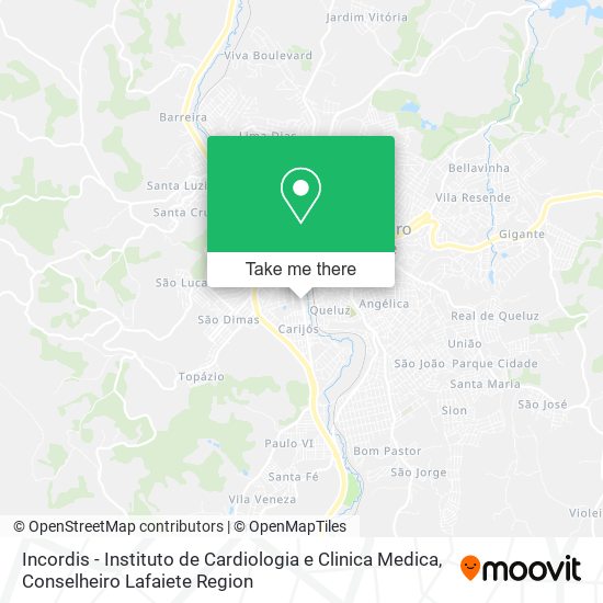Incordis - Instituto de Cardiologia e Clinica Medica map