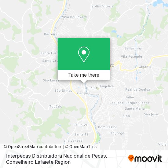 Interpecas Distribuidora Nacional de Pecas map