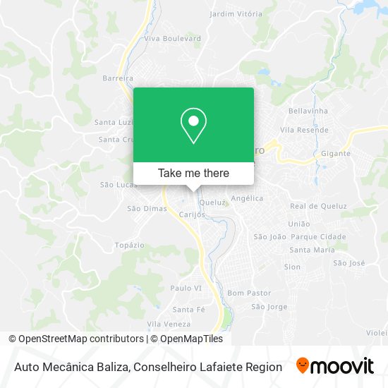 Auto Mecânica Baliza map