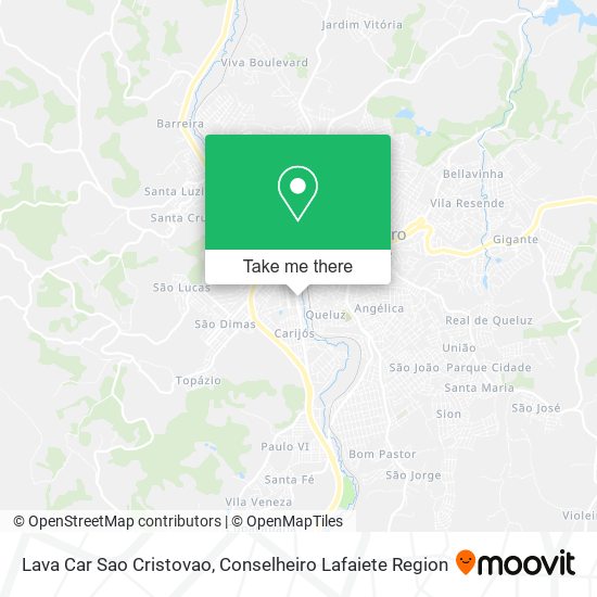 Lava Car Sao Cristovao map