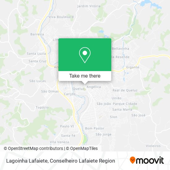 Mapa Lagoinha Lafaiete