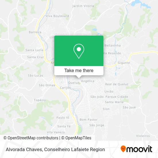 Alvorada Chaves map