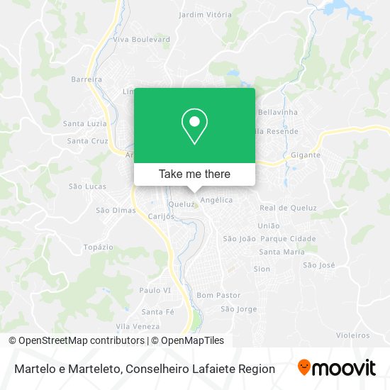 Martelo e Marteleto map