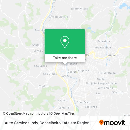 Auto Servicos Indy map