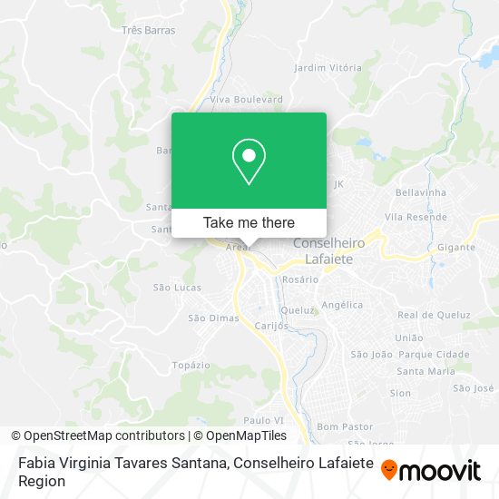 Fabia Virginia Tavares Santana map