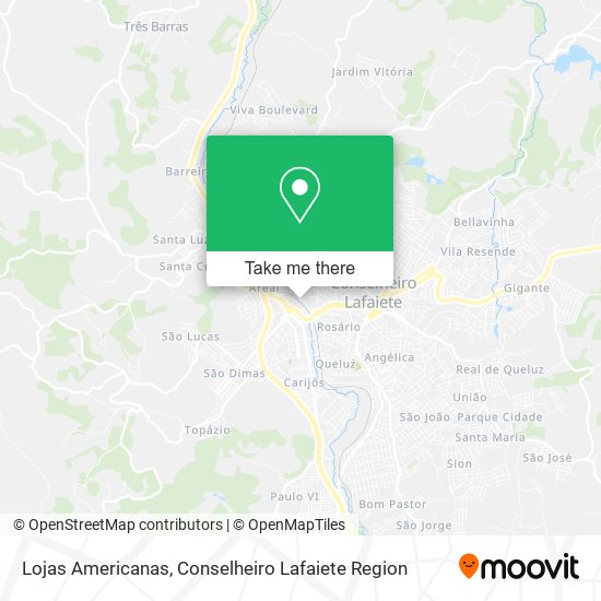 Lojas Americanas map