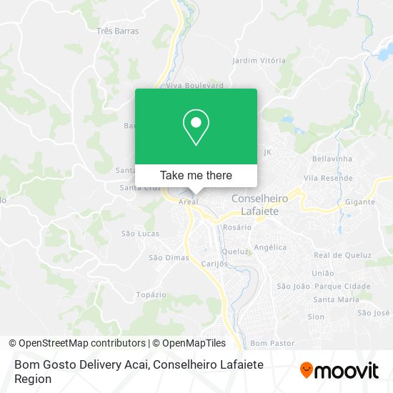 Bom Gosto Delivery Acai map