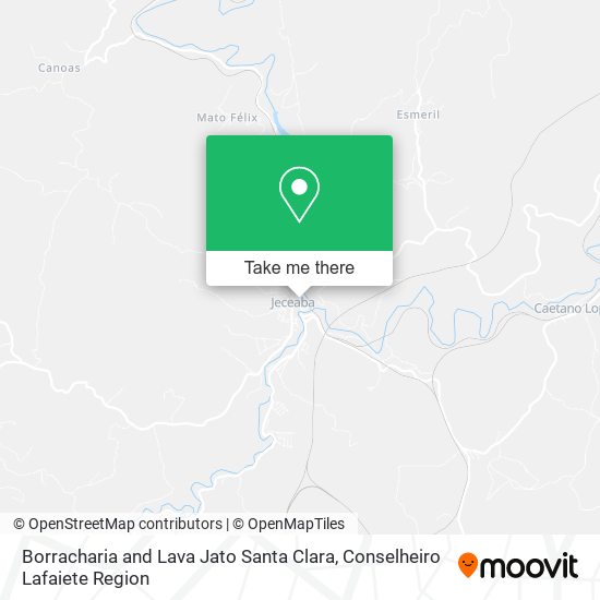Borracharia and Lava Jato Santa Clara map
