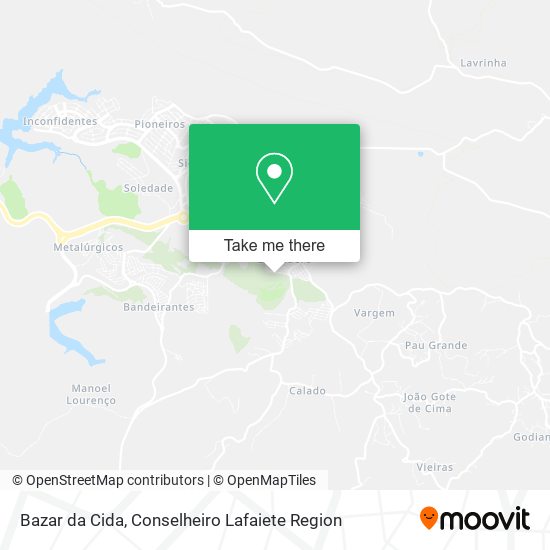 Bazar da Cida map