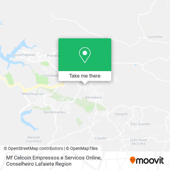 Mf Celcoin Empressos e Servicos Online map
