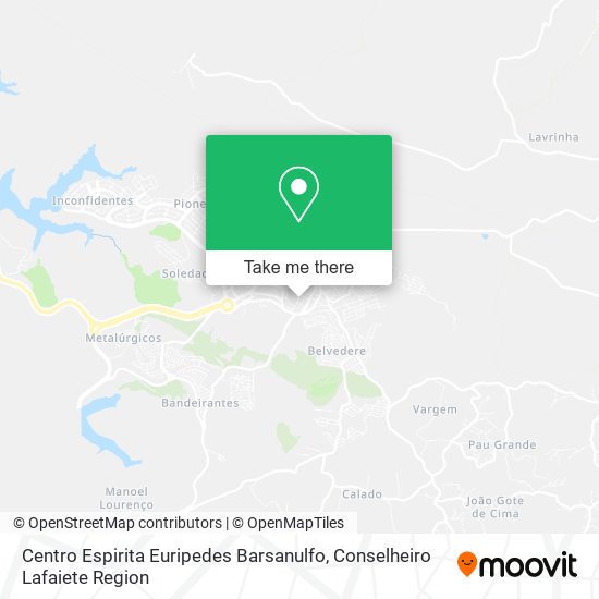 Centro Espirita Euripedes Barsanulfo map