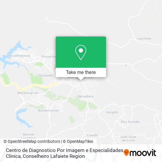 Centro de Diagnostico Por Imagem e Especialidades Clinica map